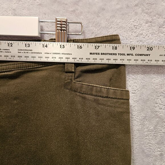 Additions by Chico's Brown Pants Womens Waist 36 Inseam Rise Side Elastic Slacks - Picture 9 of 12